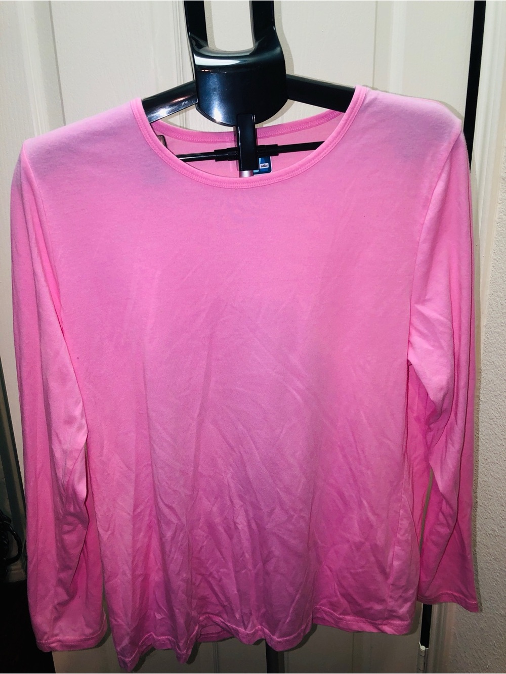 Ada Pink Long-Sleeve Crewneck Top